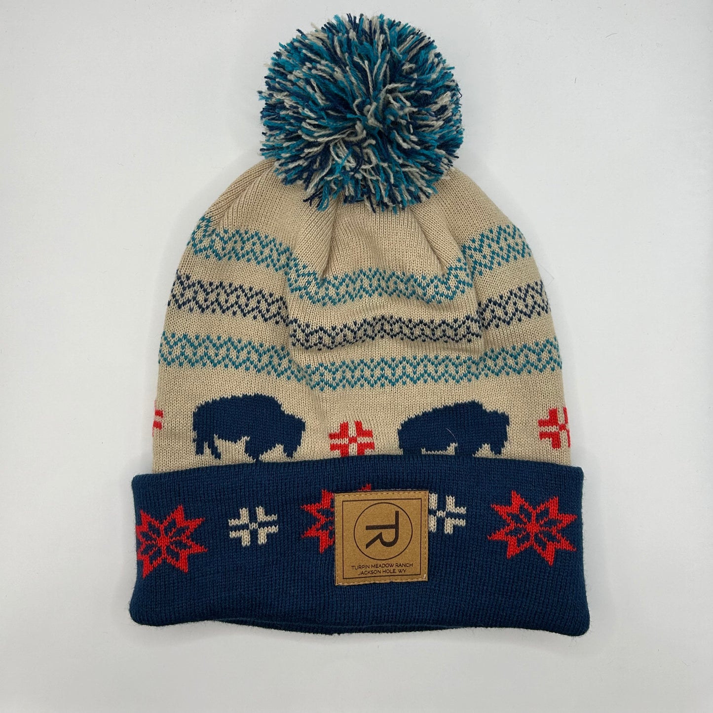 Bison Pom Beanie