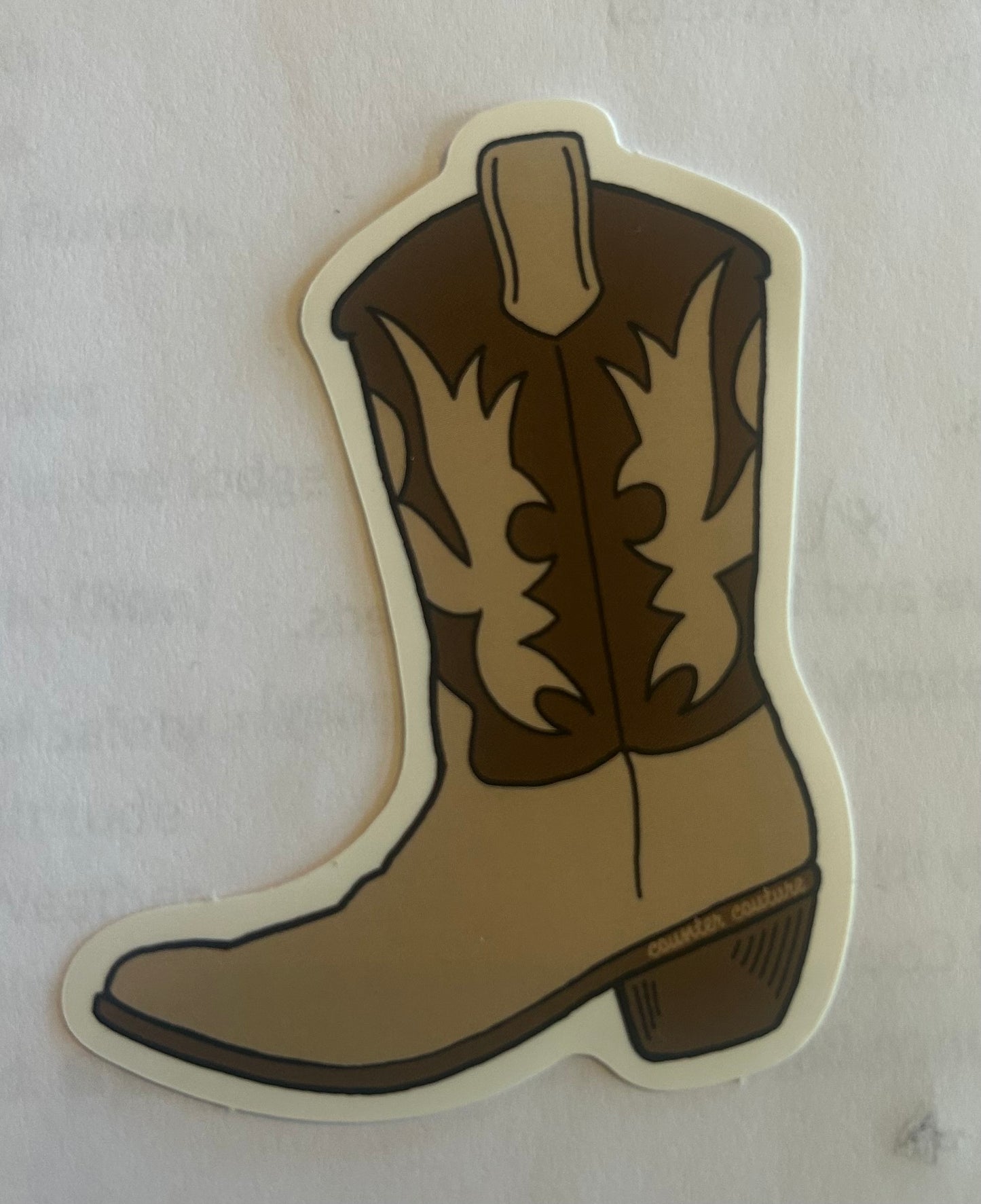 Cowboy Boot Sticker
