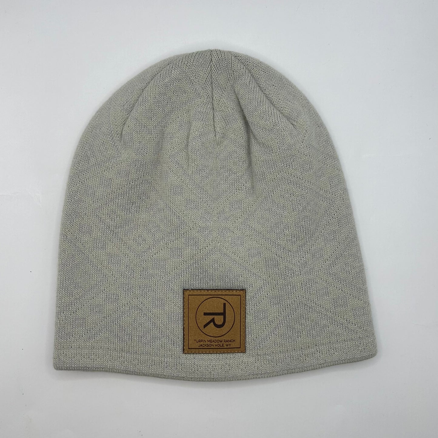 Cream & Grey Merino Wool Beanie