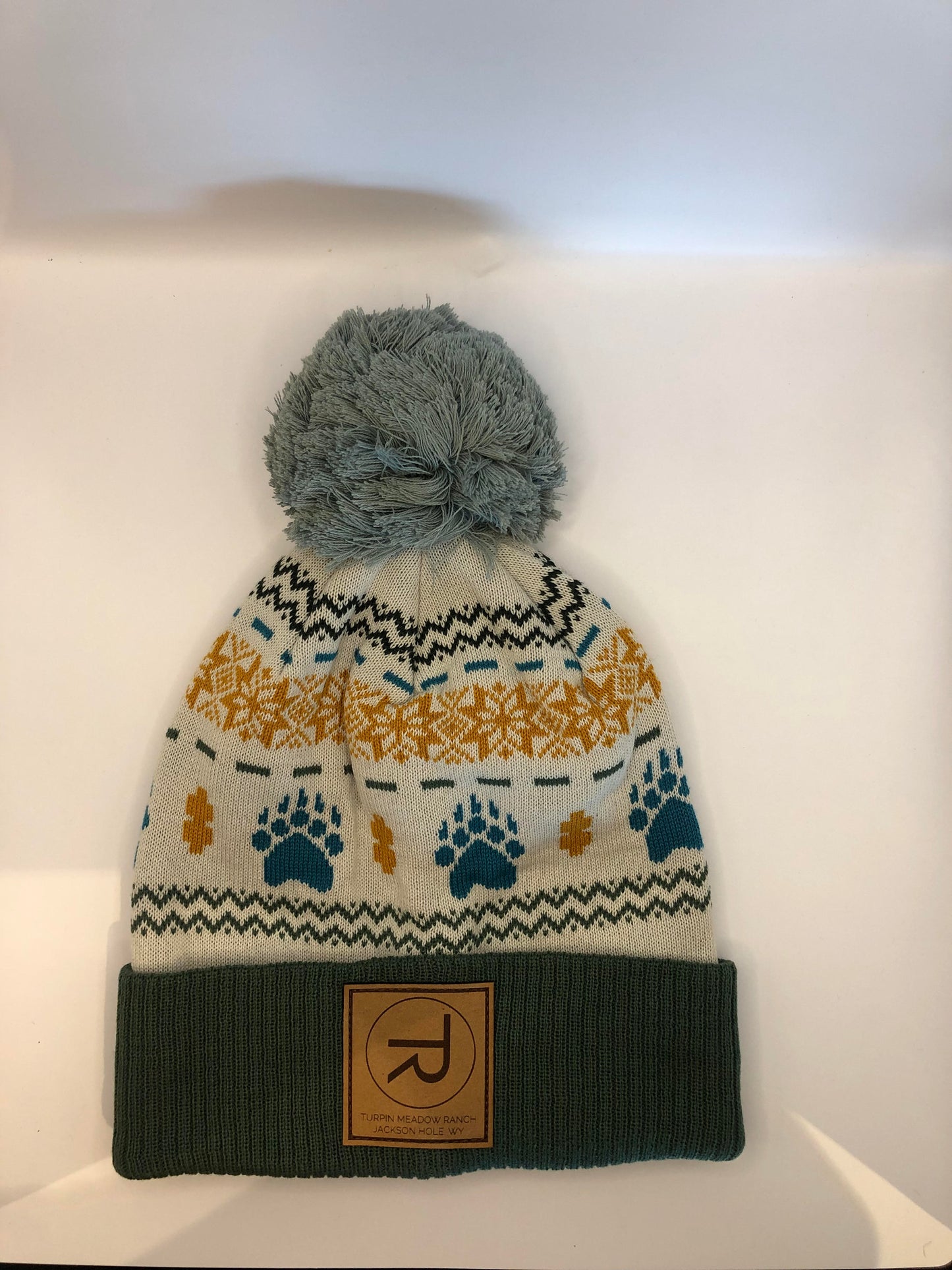 Fairisle Bear Paw Beanie