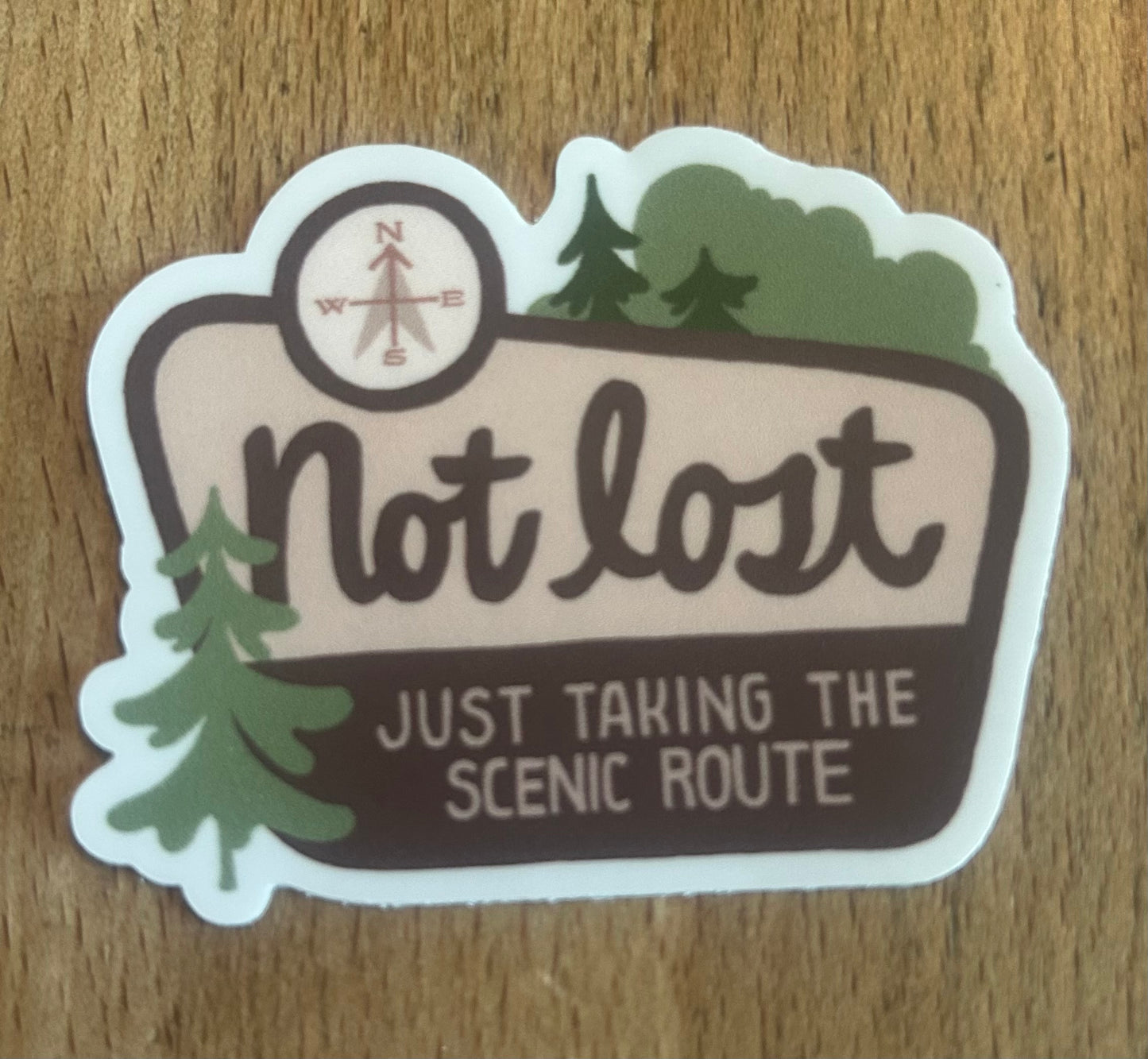 Not lost Sticker