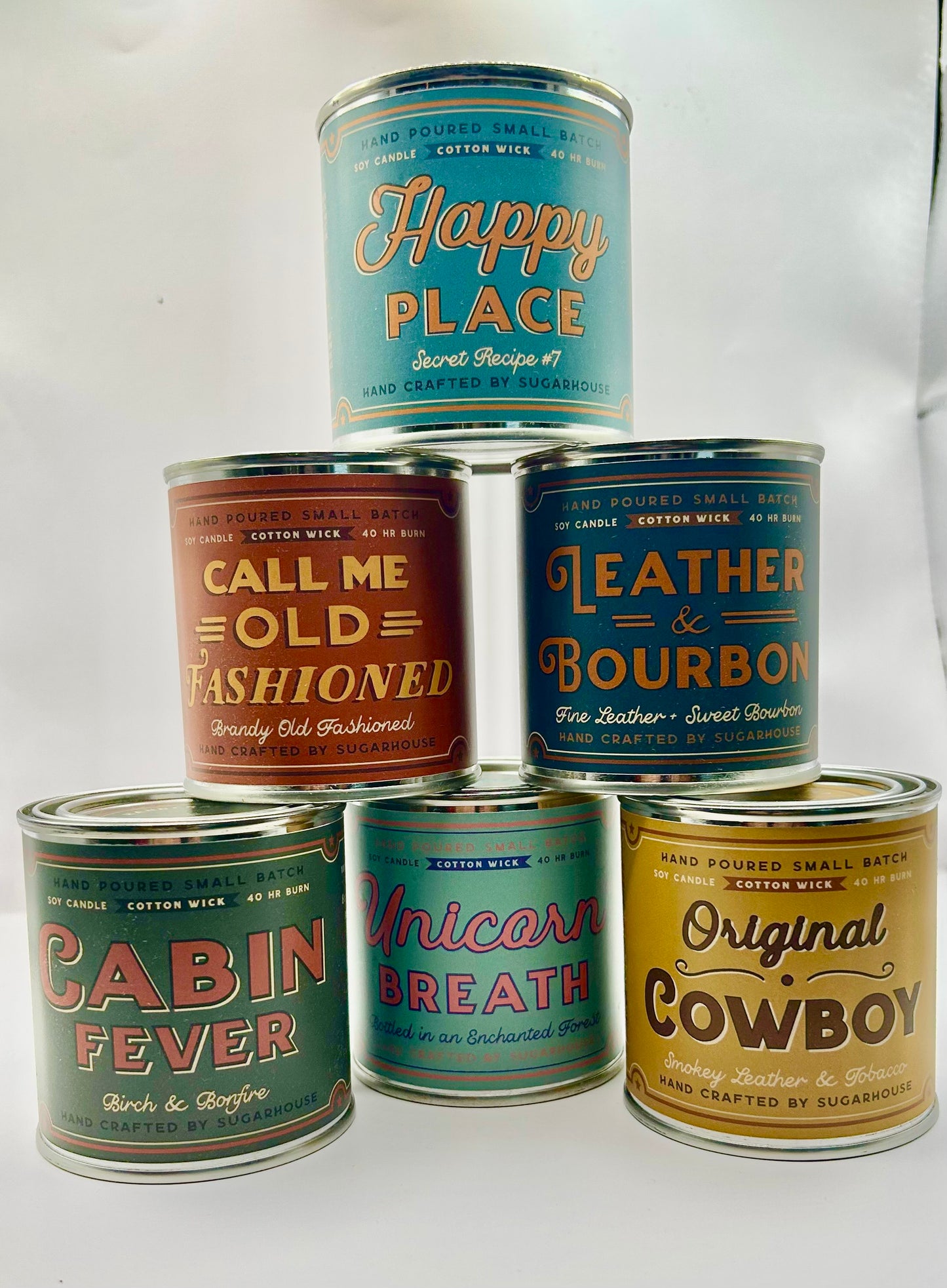Sugarhouse Leather Candles
