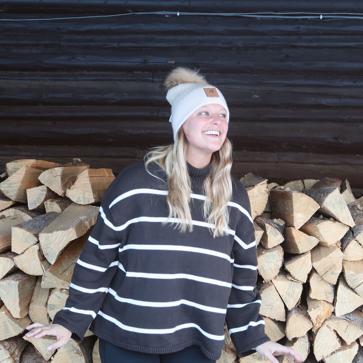 Cashmere Pom Beanie