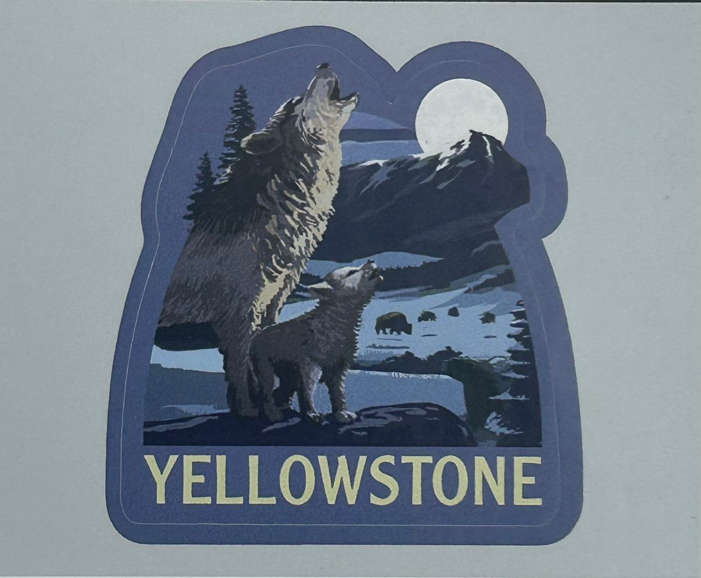 Yellowstone Wolf Sticker