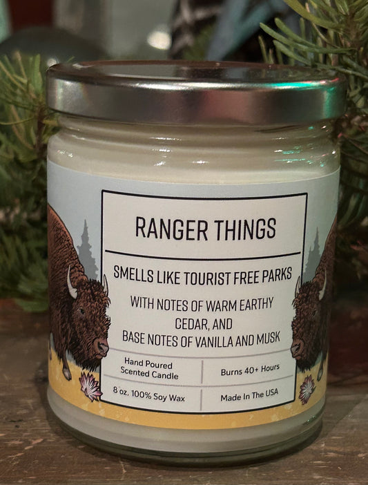 Ranger Things Candle