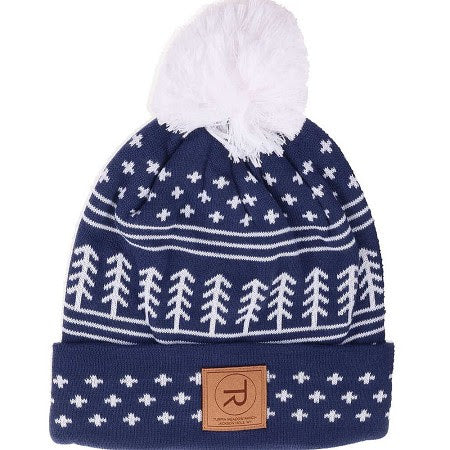 Trees Navy Pom